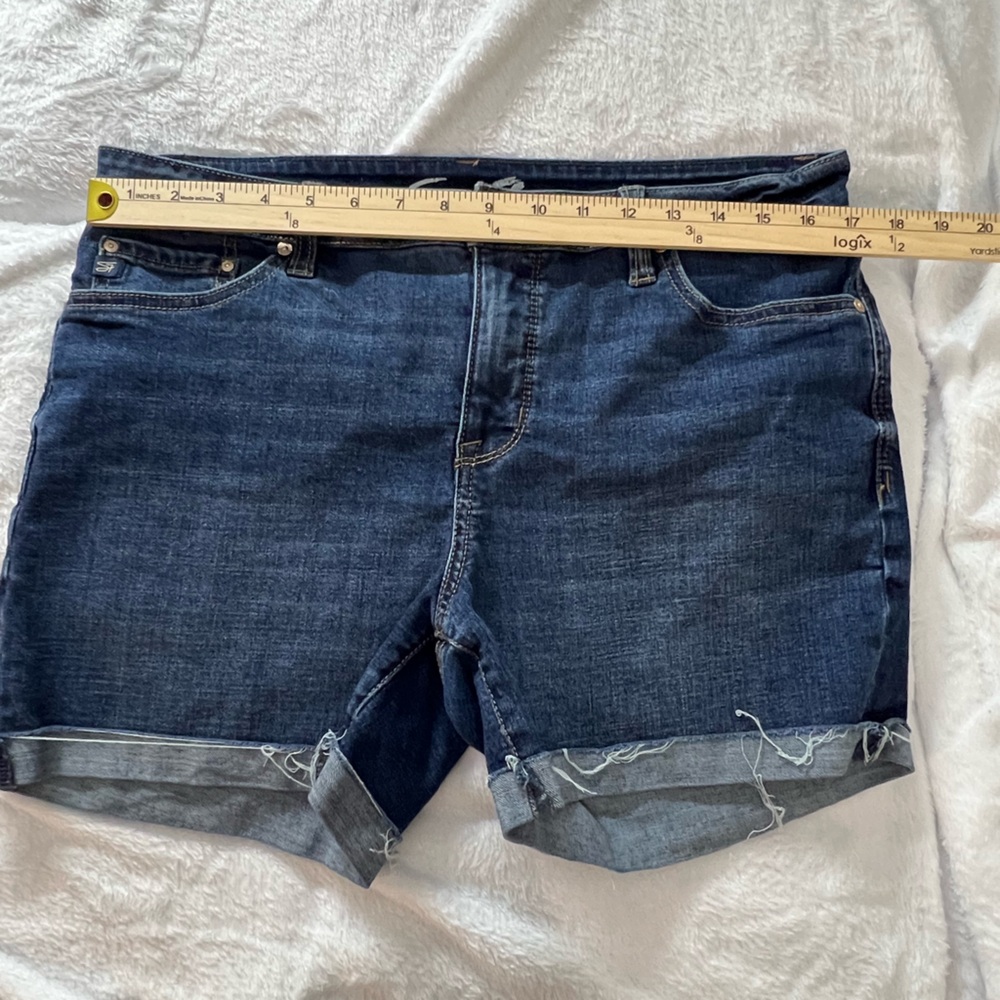 Dark Blue women's Denim Jean shorts size 12